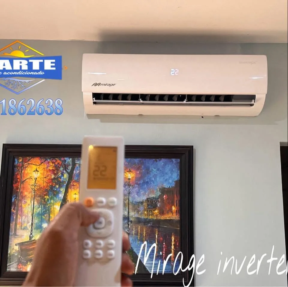Minisplit Mirage instalado en interior